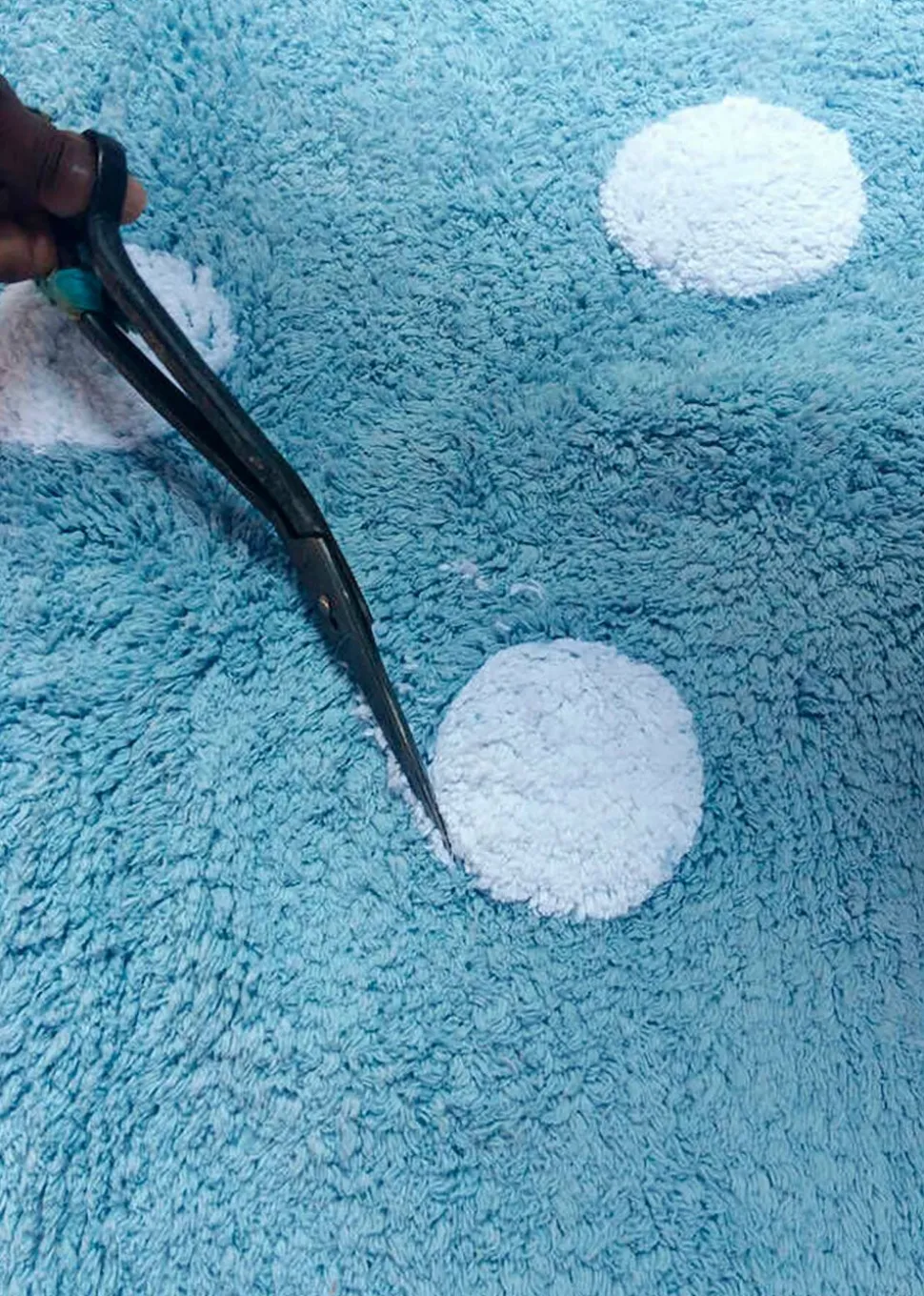 Washable Rug Polka Dots