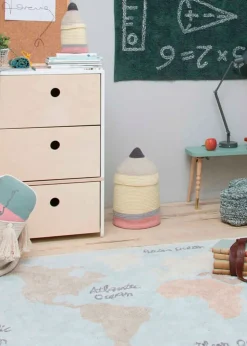 Washable Rug Vintage Map