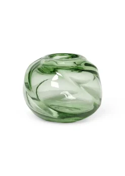 Water Swirl Round Vase - Recycled