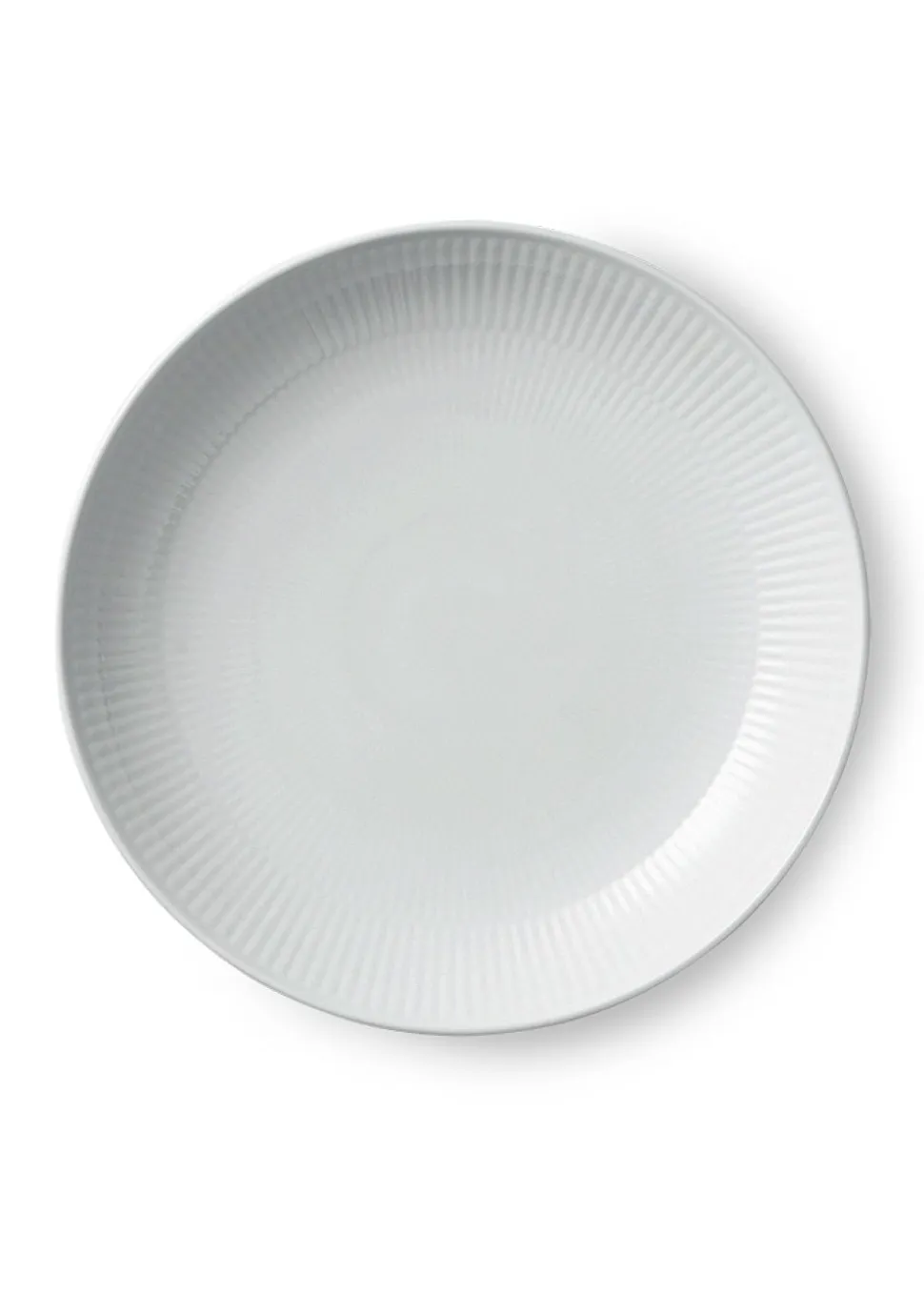 White Fluted - Modern Plates